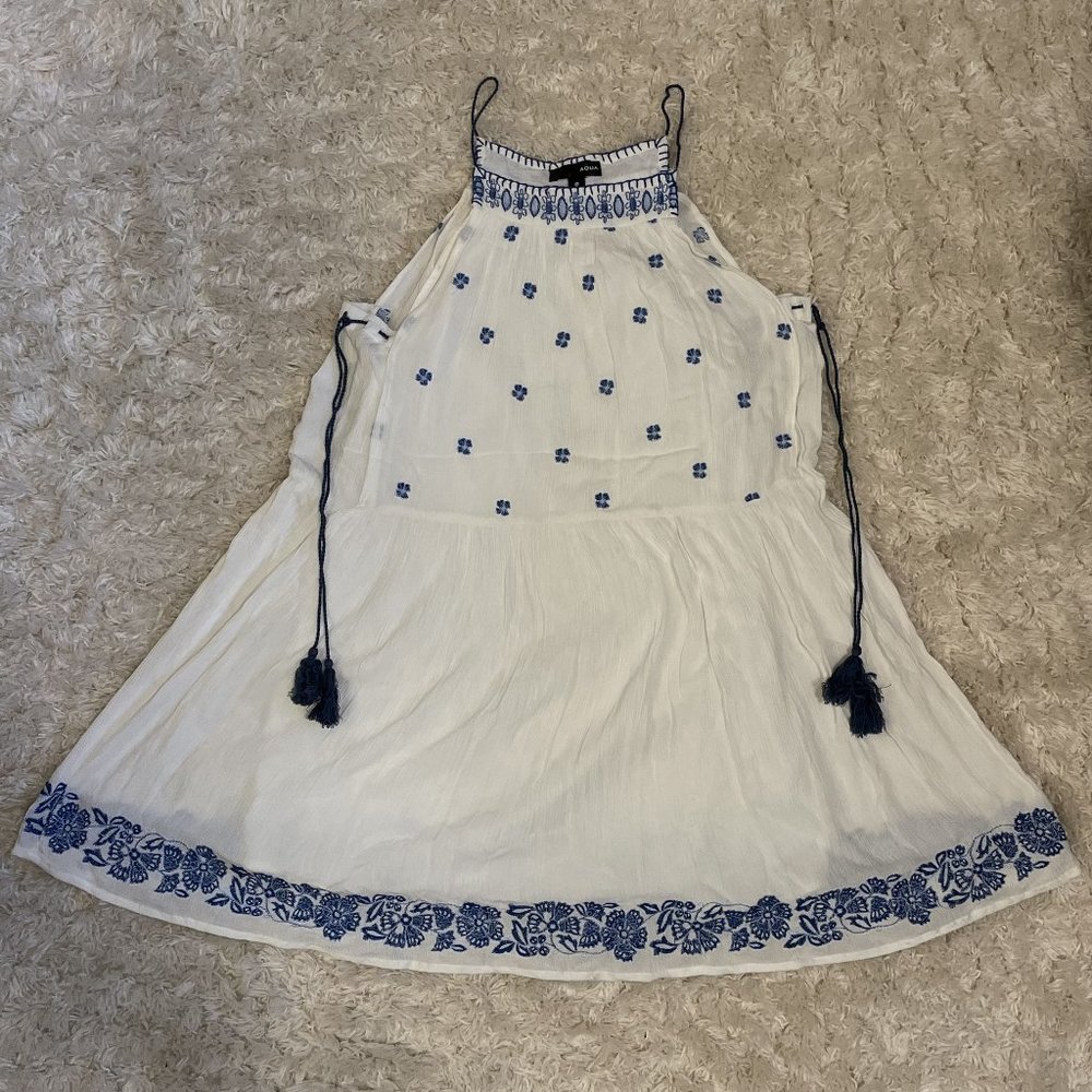 Aqua Tassel Sundress